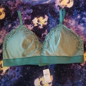 💓 [aerie] NWT mint green bralette w/ flowers !!